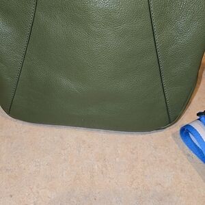 Fossil Forest Green Leather Shoulder Bag